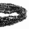 Granos de gemas de obsidiana negra natural de piedras preciosas